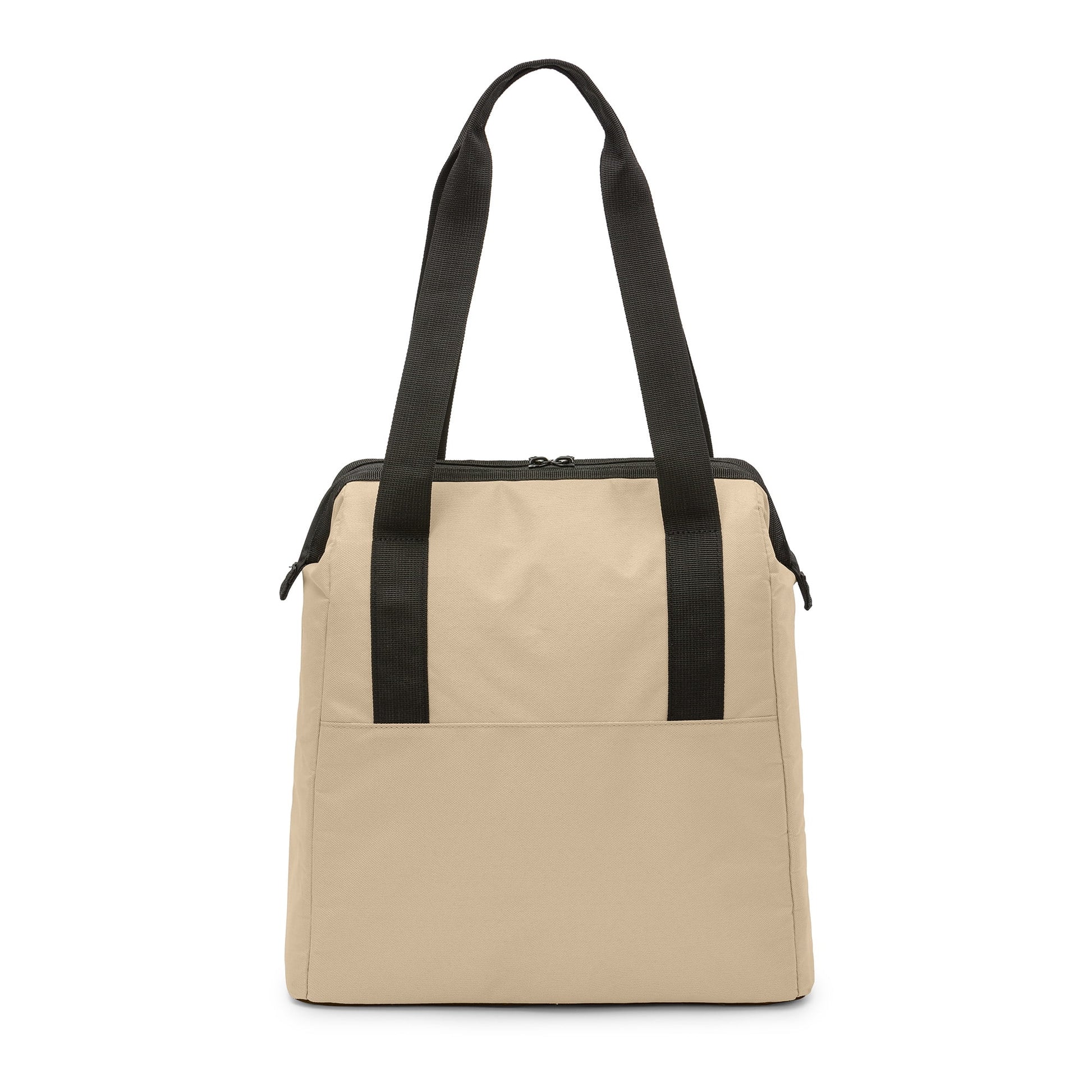 (8 Pack)  24 Can Wide Mouth Soft Cooler Tote, Tan, 16.9 Quart Volume Capacity