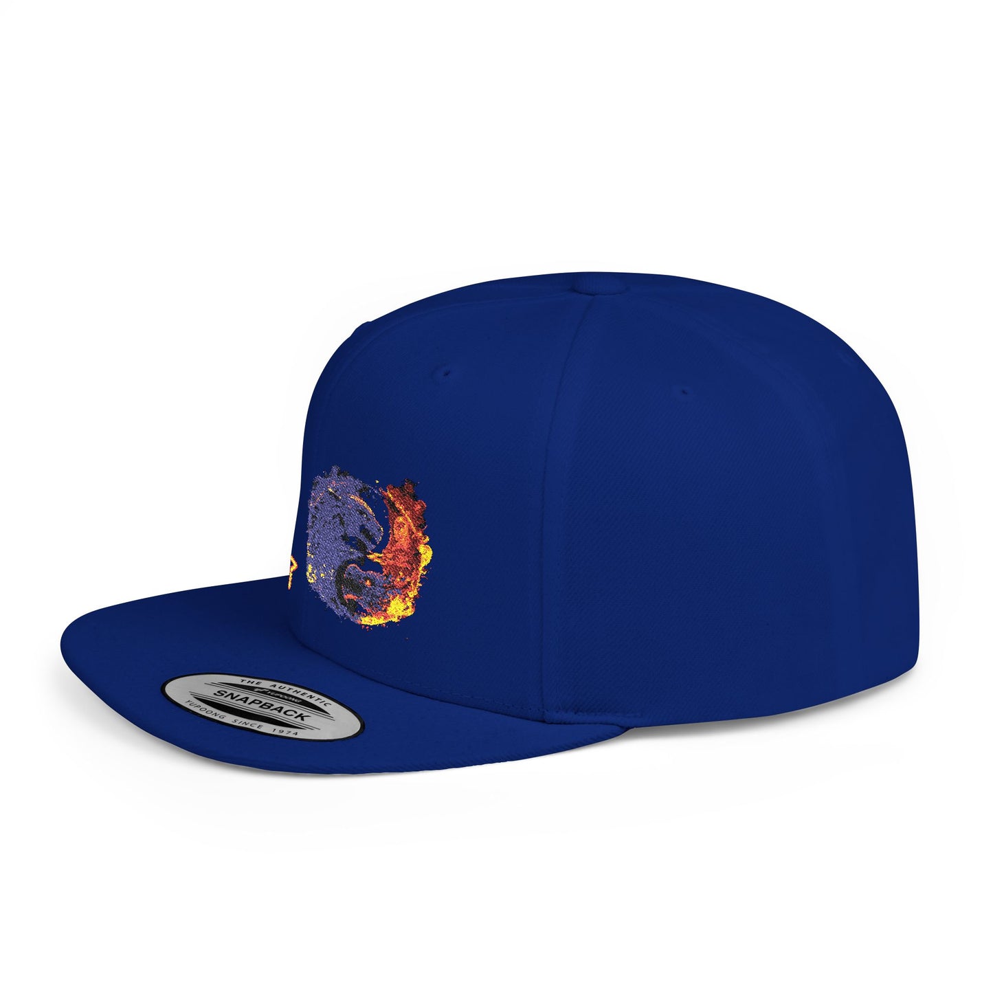 Yin Yang Flat Bill Snapback Hat, Trendy Cap, Streetwear Accessories, Gift for Him, Sports and Casual Wear