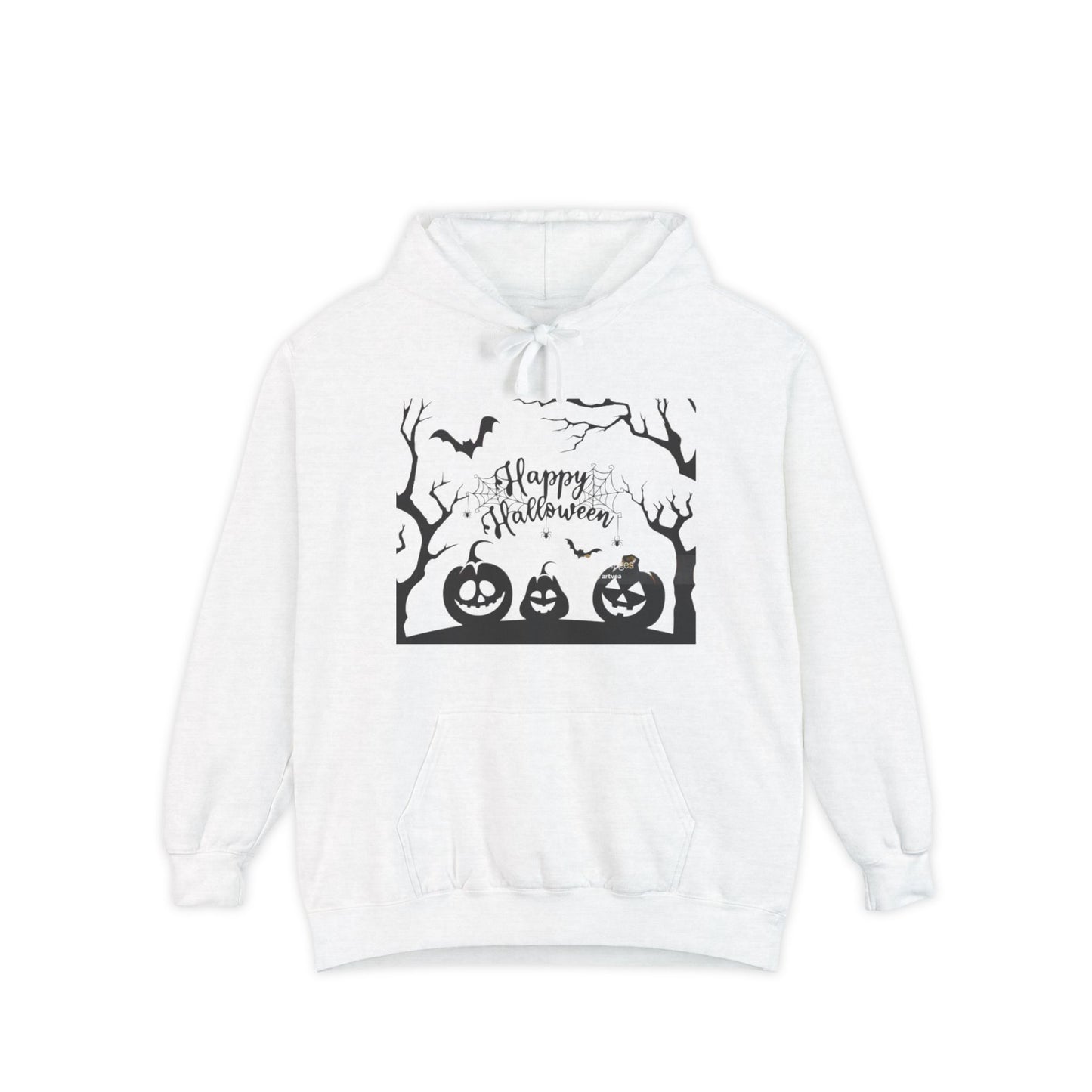 Halloween Unisex Garment-Dyed Hoodie | Cozy Fall Fashion, Spooky Gift for Adults, Perfect for Trick or Treating, Halloween Party Wear