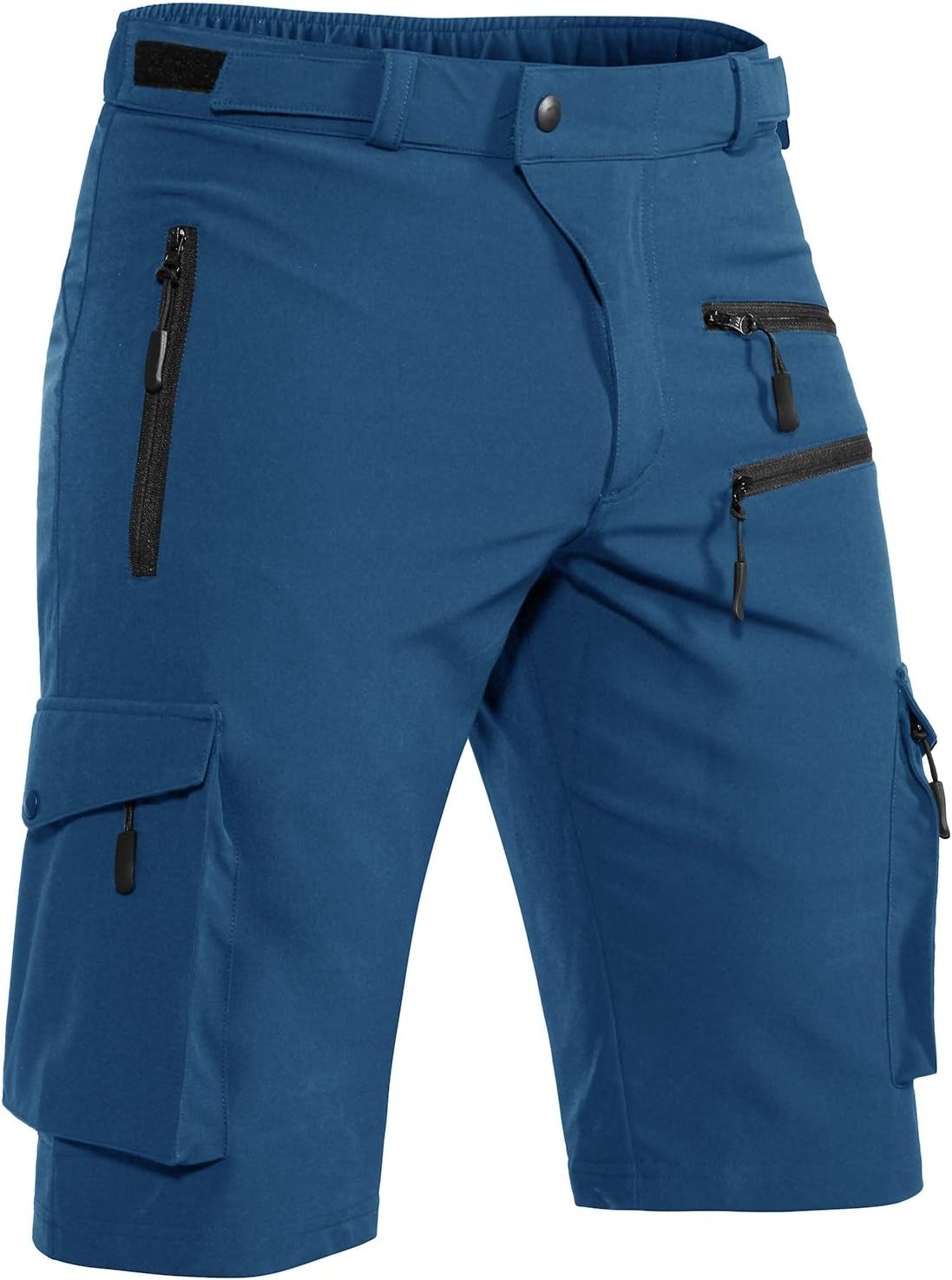 Men'S Mountain Bike Shorts Stretch Hiking Cargo Shorts Quick Dry with Zipper Pocket for Bicycle Cycling Casual Golf