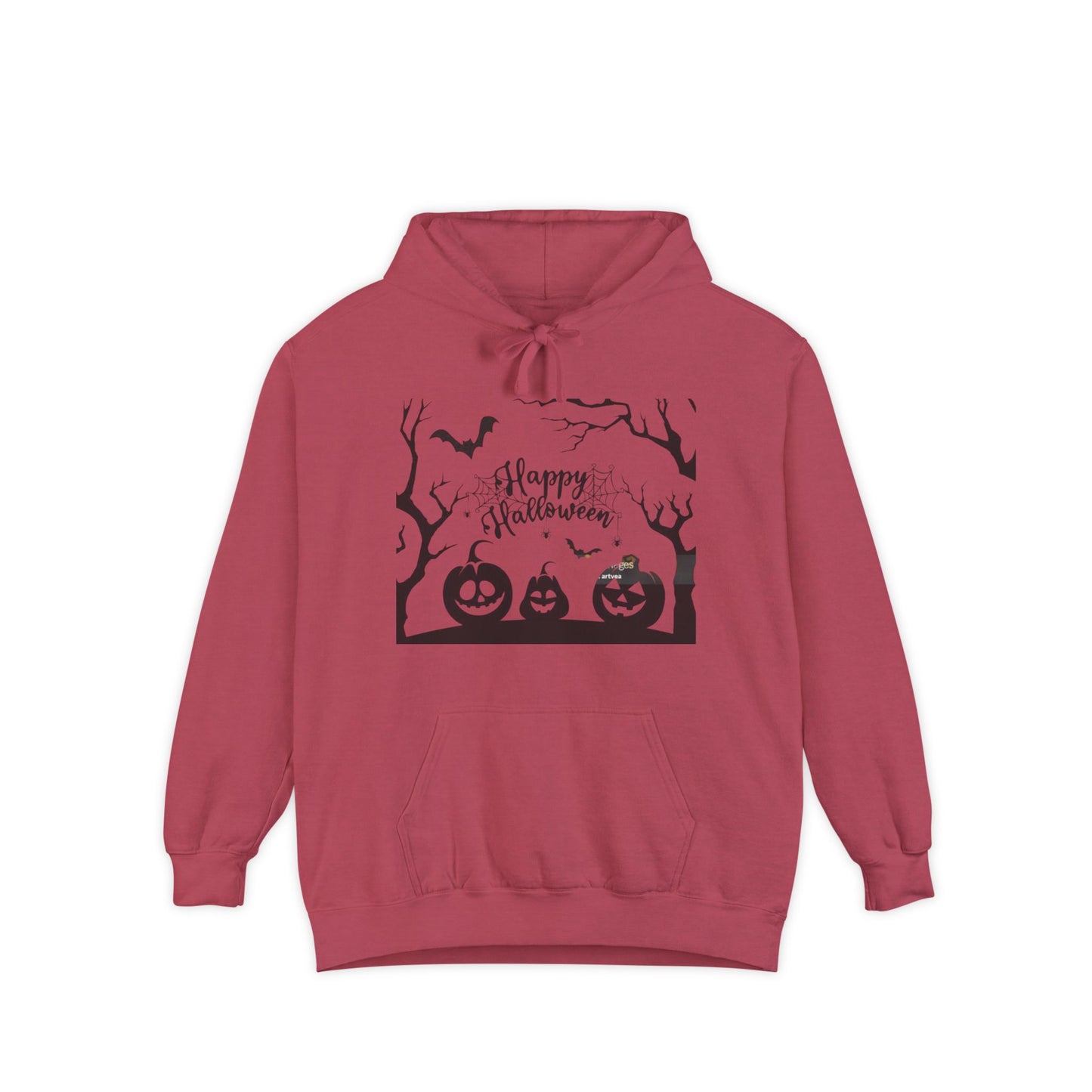 Halloween Unisex Garment-Dyed Hoodie | Cozy Fall Fashion, Spooky Gift for Adults, Perfect for Trick or Treating, Halloween Party Wear