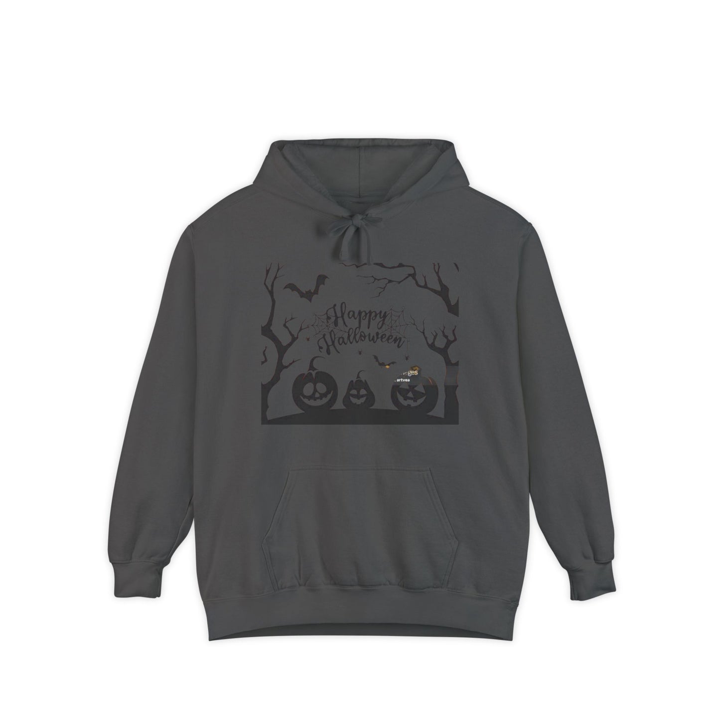 Halloween Unisex Garment-Dyed Hoodie | Cozy Fall Fashion, Spooky Gift for Adults, Perfect for Trick or Treating, Halloween Party Wear