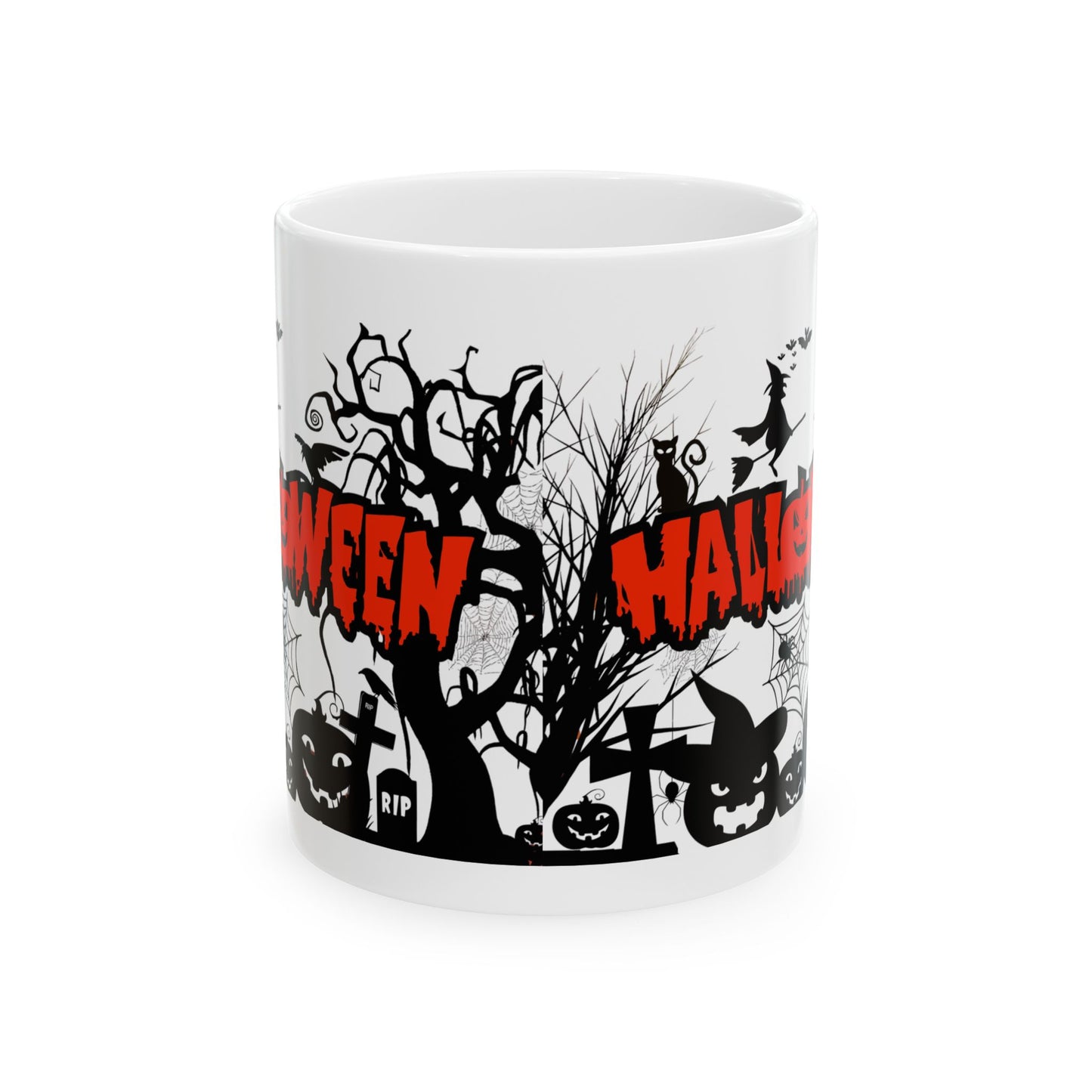 Spooktacular Halloween Ceramic Mug, Halloween Decor, Trick-or-Treat Gift, Coffee Cup, Autumn Vibes, Pumpkin Lovers